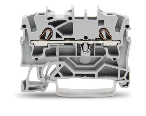 [WAG100009] BORNA DE PASO 2 CONDUCTORES; APROPIADO APLICACIONES EX E II,C.MAX 22A,SECCION 2.5MM2, 18-12AWG (WAG100009 / 2002-1201)