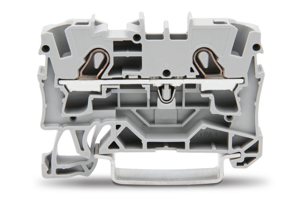 BORNA DE PASO 2 CONDUCTORES; APROPIADO APLICACIONES EX E II, C.MAX 30A, SECCION 4MM2, 14-10AWG (WAG100017 / 2004-1201)