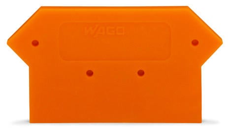 [WAG100051] PLACA FINAL E INTERMEDIA PARA BORNERA 282-6XX ESPESOR 4MM COLOR NARANJA (WAG100051 / 282-317)