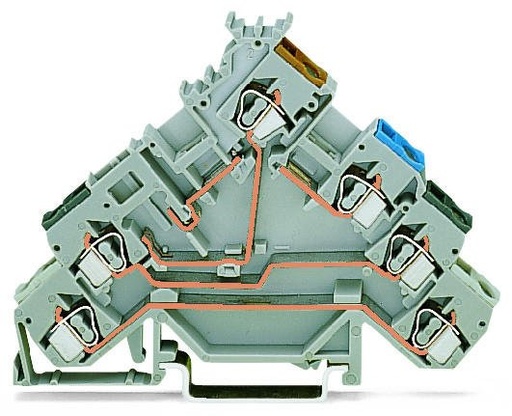 [WAG100295] BORNA SENSORES; PORTAFUSIBLE; CONEX. PNP; SIN PLACA FINAL; SENSORES 3 Y 4 COND, 5A, SECCION 2,5MM2 (WAG100295 / 280-588)