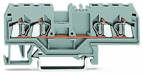 [WAG100305] BORNA DE PASO 4 CONDUCTORES, C.MAX 20A, SECCION 2,5MM2, 28-12 AWG (WAG100305 / 280-633)
