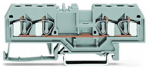 [WAG100346] BORNA DE PASO 4 CONDUCTORES, C.MAX 26A, SECCION 4 MM2, 28-12 AWG (WAG100346 / 281-652)