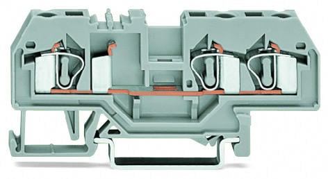 Borna de conexión carril DIN Gris 32A de 4 mm