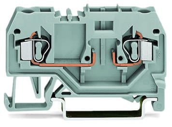 [WAG100355] BORNAS BASE 2 CONDUCTORES, C.MAX 10A, SECCION 4 MM2, 28-12 AWG (WAG100355 / 281-916)