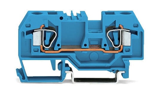 [WAG100374] BORNA DE PASO 2 CONDUCTORES AZUL; APLICACIONES EX I, C.MAX. 41A, SECCION 6MM2, 24-10AWG (WAG100374 / 282-904)