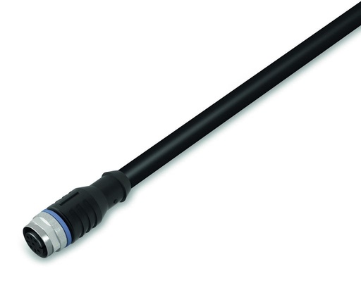 [WAG100551] CABLE SENSOR-ACTUADOR; 4 POLOS; CONECTOR HEMBRA M12 AXIAL; EXTREMO ABIERTO; 5 M (WAG100551 / 756-5301/040-050)