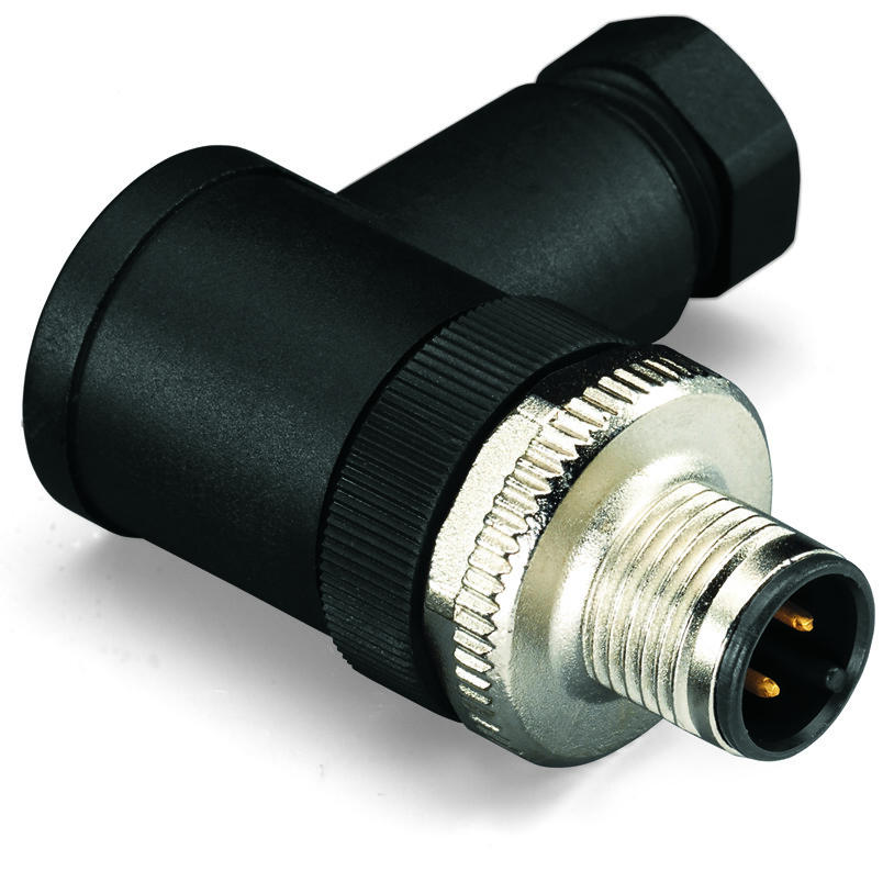 CONECTORES CABLE DE SENSORES Y ACTUADORES; 4 POLOS; CONECTOR MACHO M12 ANGULAR (WAG100567 / 756-9206/040-000)