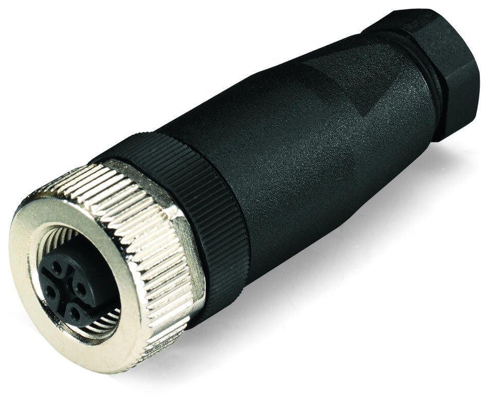 CONECTORES CABLE DE SENSORES Y ACTUADORES; 5 POLOS; CONECTOR HEMBRA M12 AXIAL (WAG100571 / 756-9213/050-000)