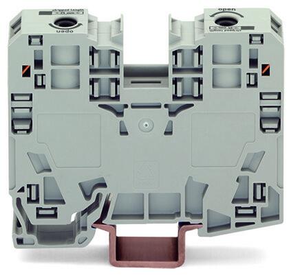 BORNA DE PASO 2 CONDUCTORES, C.MAX. 125A, SECCION 35MM2, 10-2 AWG (WAG100396 / 285-135)