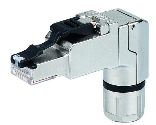 [WAG100999] CONECTOR PROFINET; RJ-45; CAT. 6A; ACODADO; AWG 22; PLACA ANTI-TIRON (WAG100999 / 750-979/000-013)
