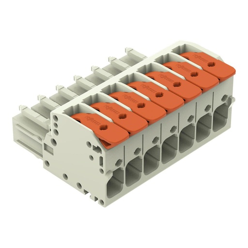 [WAG101238] CONECTOR HEMBRA 7 POLOS ACCION POR PALANCA SECCION 10MM2 20…8AWG MAX 41A (WAG101238 / 831-1107)