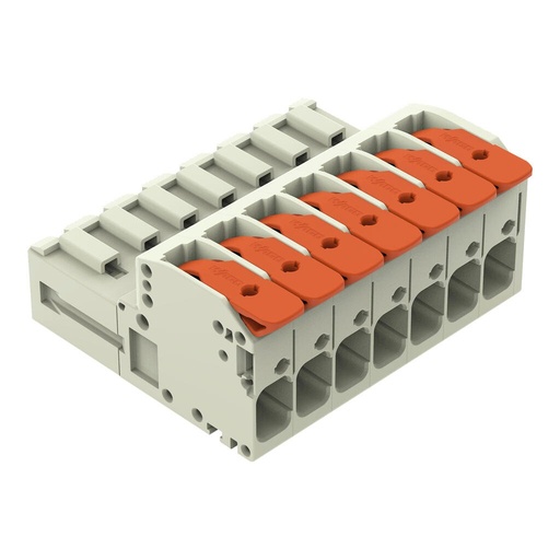 [WAG101240] CONECTOR MACHO 7 POLOS ACCION POR PALANCA SECCION 10MM2 20…8AWG MAX 41A (WAG101240 / 831-1207)