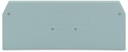 PLACA FINAL E INTERMEDIA ESPESOR 2.5 MM PARA BORNERA SERIE 280 DE 3 CONDUCTORES GRIS (WAG100266 / 280-324)