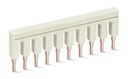 PEINE DE PUENTES; AISLADO; 10 POLOS; CORRIENTE NOMINAL 25 A (WAG100812 / 2002-410)